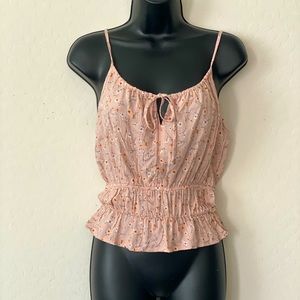 Pink Floral Tank Top